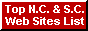Top North + South Carolina Web Sites List button 2003-2005