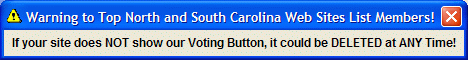 WARNING: Carolina Sites with NO Voting Button Link are being removed!